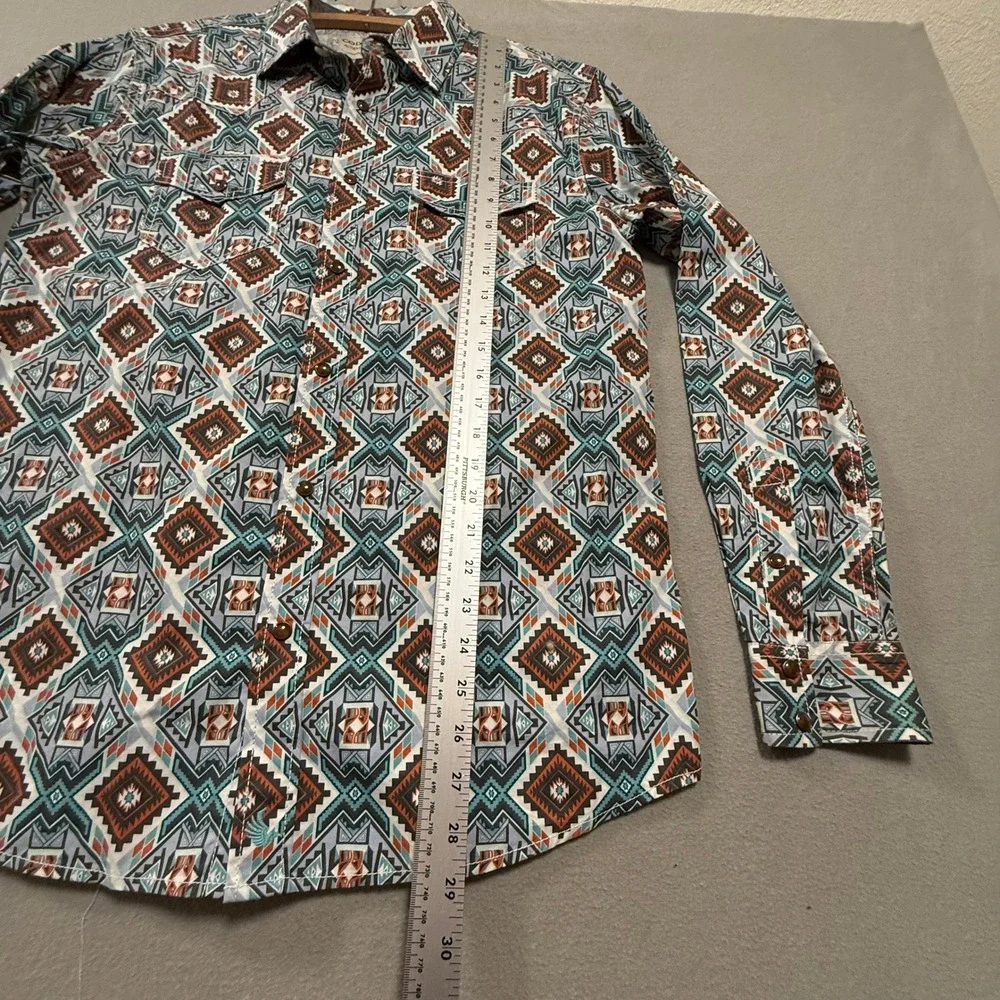 Cody James Authentic Western Apparel Pearl Snap Long Sleeve Shirt Men Size Small - Picture 5 of 9
